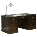 Fulton Fulton 68" Double Pedestal Executive Desk in Espresso FL680